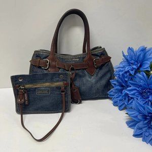 Miu Miu bag & wristlet denim ADORABLE